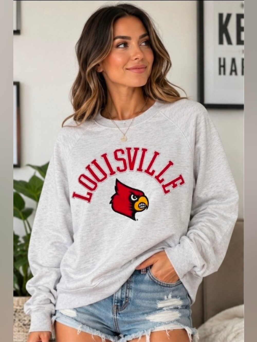 Louisville Crewneck Sweatshirt - Light Gray